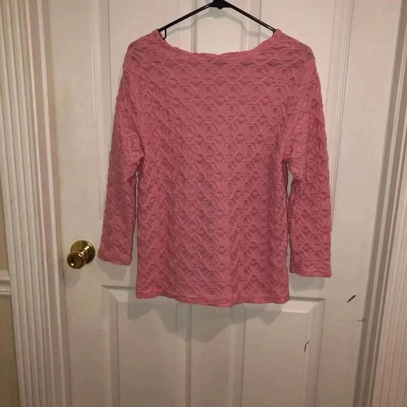 Rafael-pink long sleeve top sz 1x - Picture 3 of 3